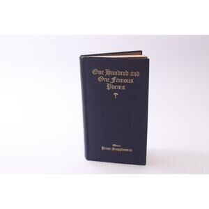 One Hundred and One Famous Poems, 1929, Poetry, Collectible, ~ 251227-WH 1390